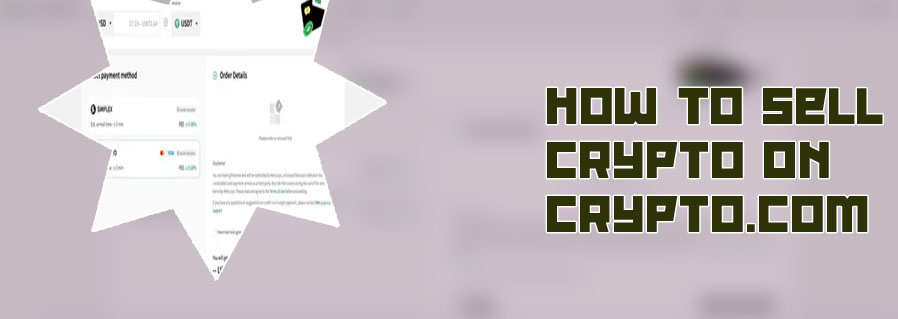 How to sell from crypto com